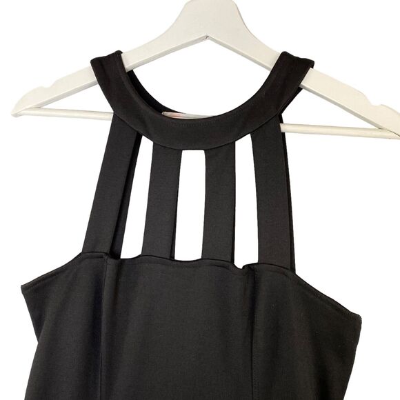 Free People Beach Dress Women Medium Black Fit & Flare Sleeveless Pockets Skater - Picture 7 of 14